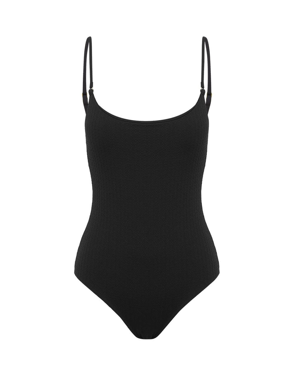 BOTEH RA Nevis One Piece Black swimsuit front ghost