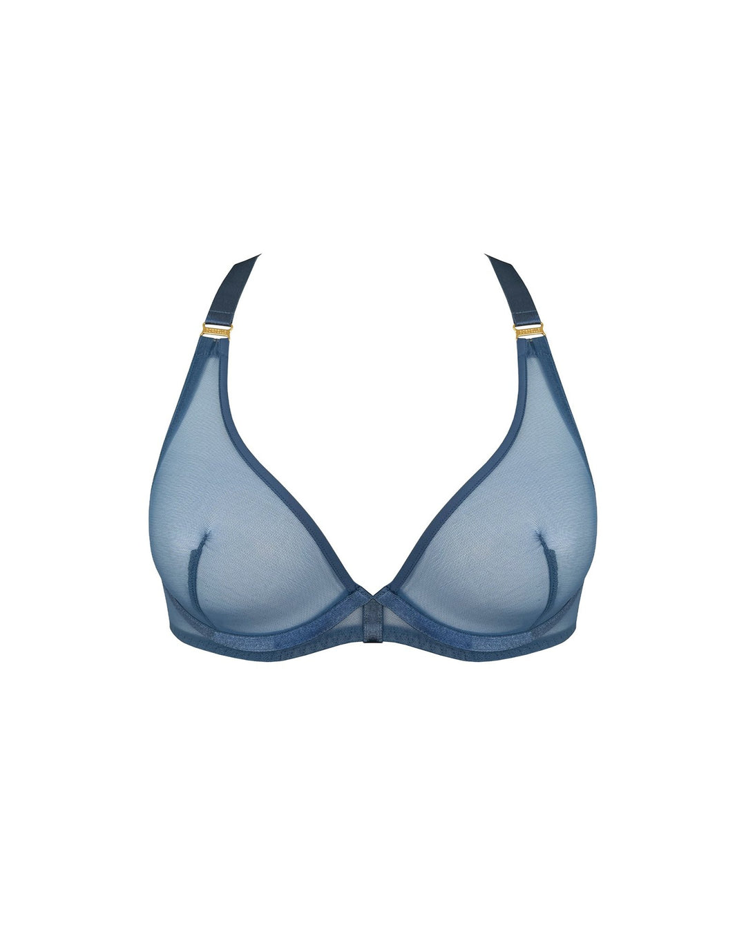 Bordelle Syra Plunge Bra Denim Blue