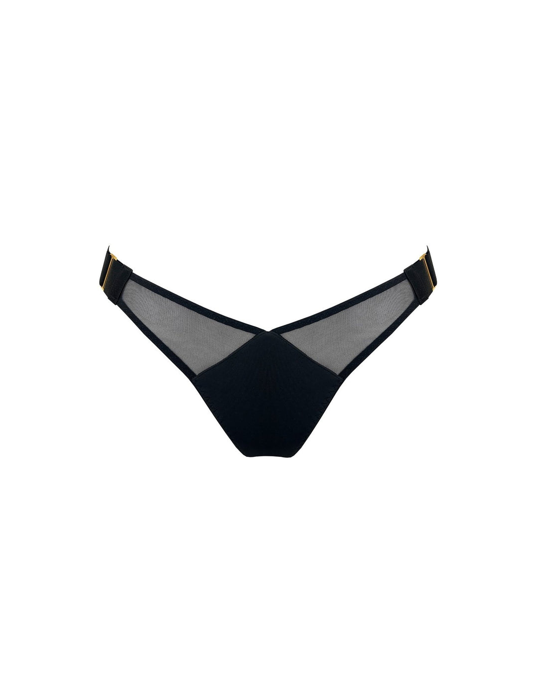 Bordelle Syra Wide Strap Thong  Black