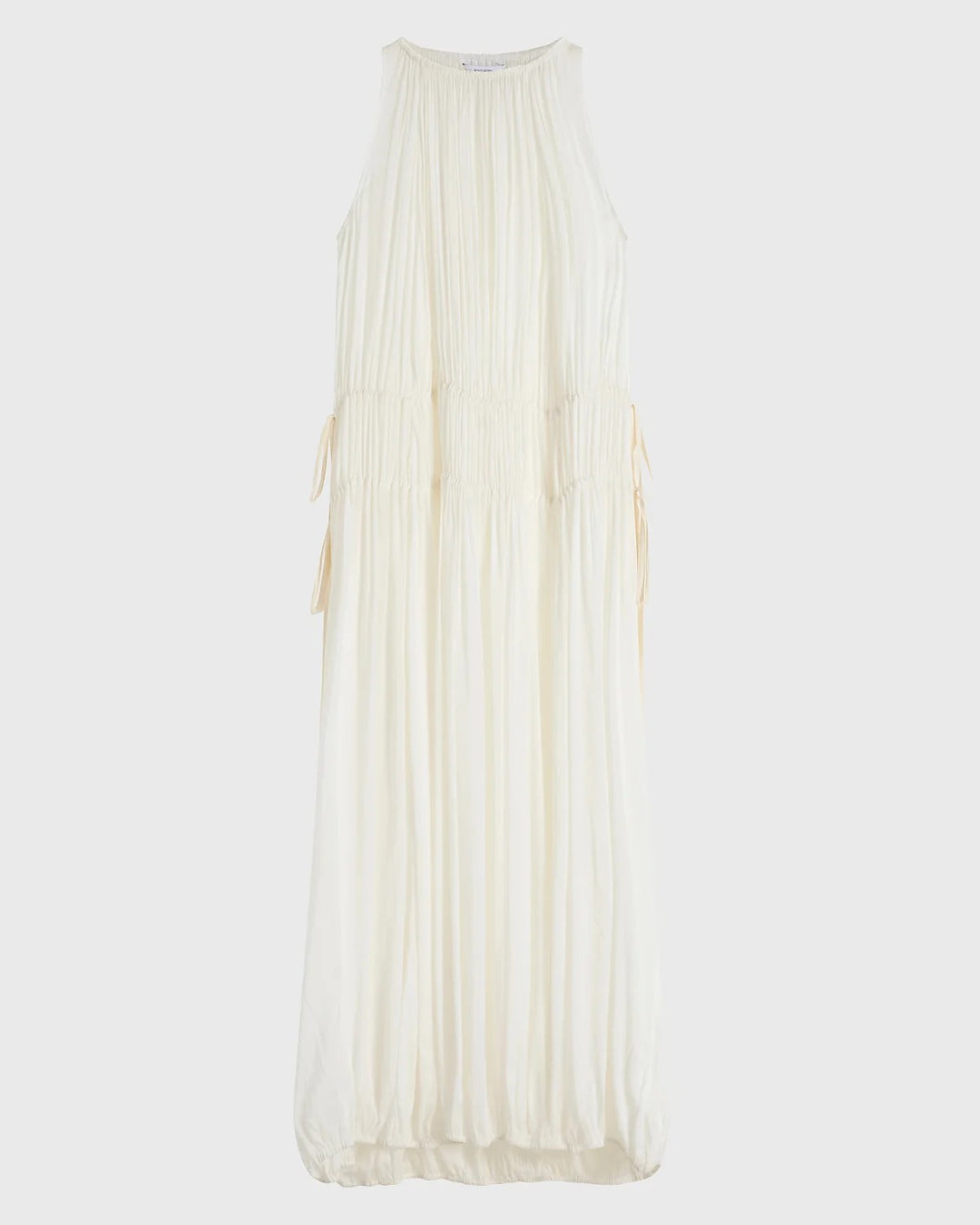 Bondi Born Cremona Balloon Dress in White sheer cover-up dress