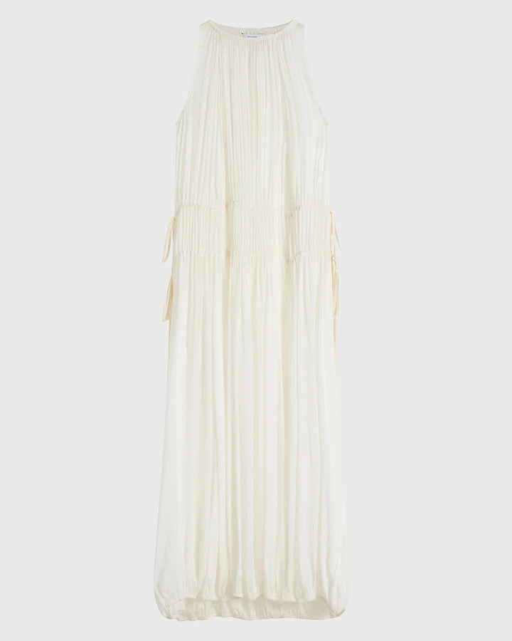 Bondi Born Cremona Balloon Dress in White sheer cover-up dress