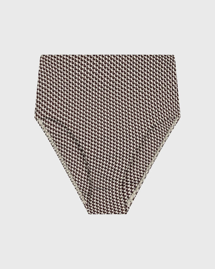 Bondi Born Poppy Bikini Bottom in Mocha Dot