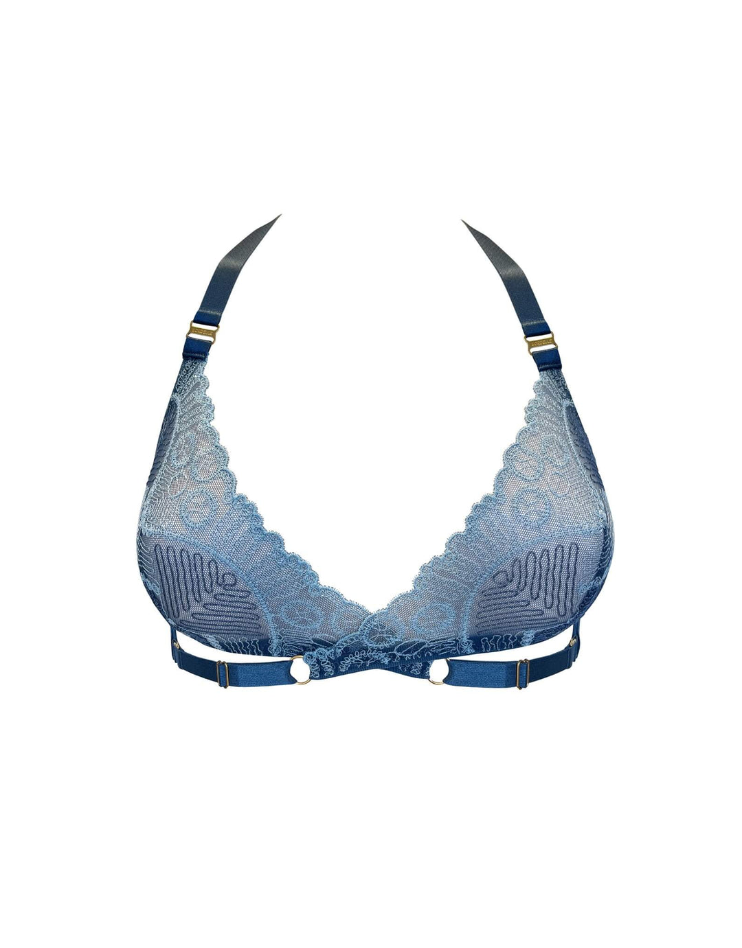 Bordelle Tierra Soft Wrap Bra Denim Blue