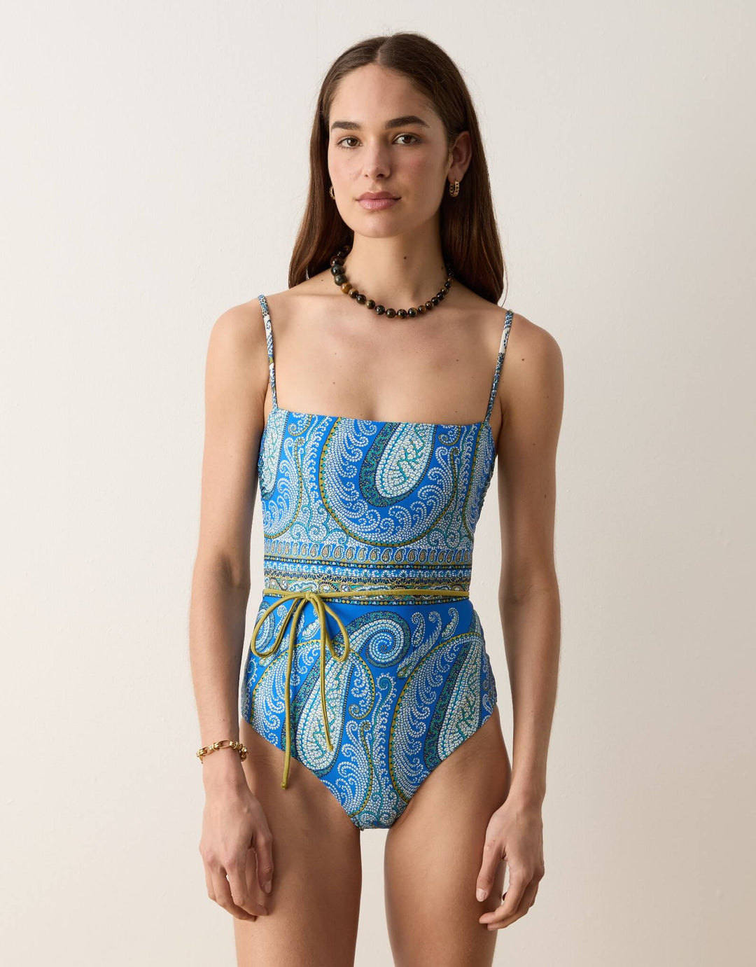 Boteh Arcadia Paisley Panayiota One Piece Lazuli front view 