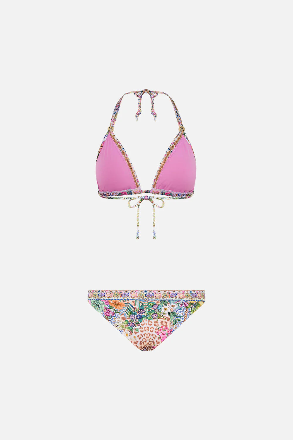Camilla Ball Bikini Set, Flowers of Neptune I Floral Triangle Bikini
