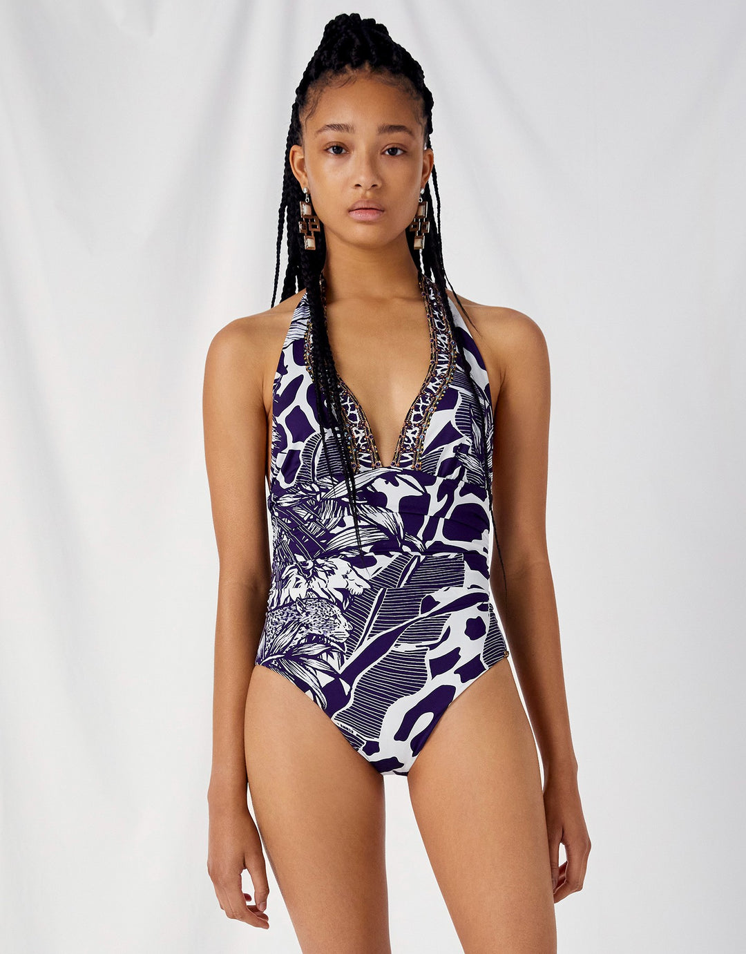 Camilla Halter One Piece Swimsuit Where's Your Head At