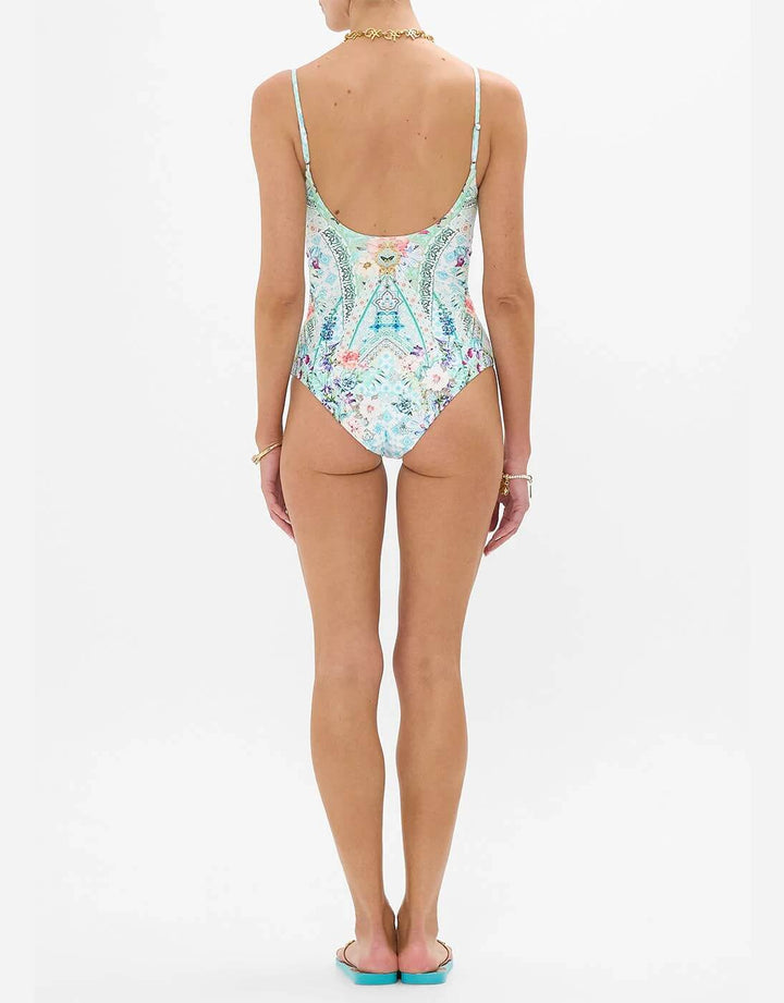 Scoop Neck One Piece, Sunrise in Sintra - B-C Cup