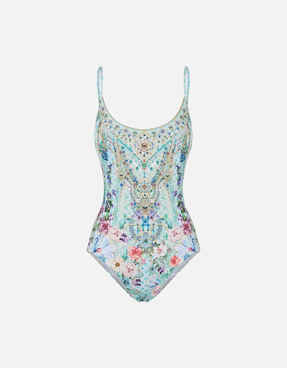 Scoop Neck One Piece, Sunrise in Sintra - B-C Cup