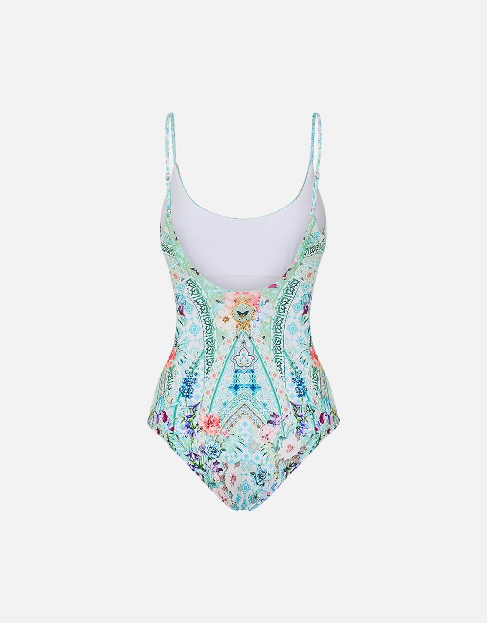 Scoop Neck One Piece, Sunrise in Sintra - B-C Cup