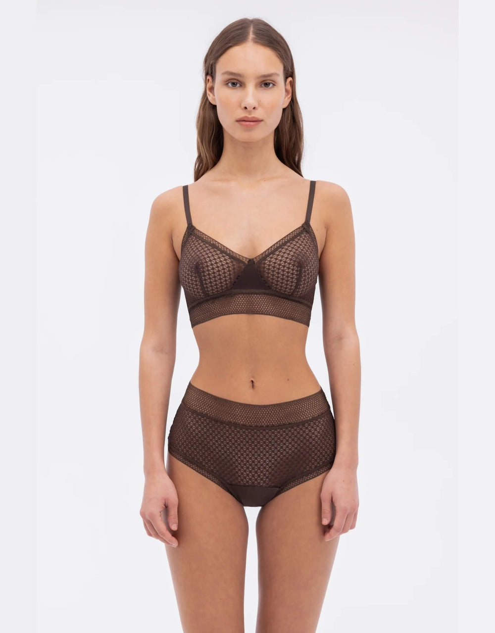 
  
  Bella High Waist Brief in Turkish Coffee
  
