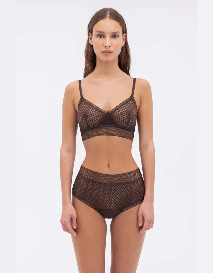 Bella High Waist Brief in Turkish Coffee