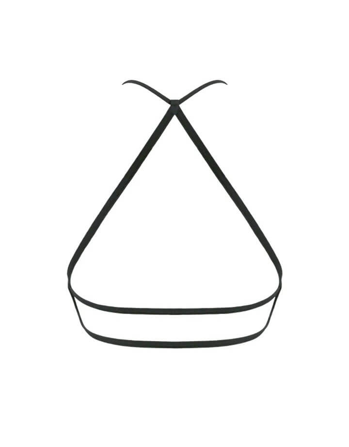 Essentials for Zula Octavia organic cotton bralette black back