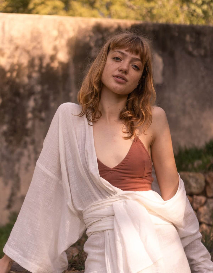 Octavia Organic Cotton Bralette Copper