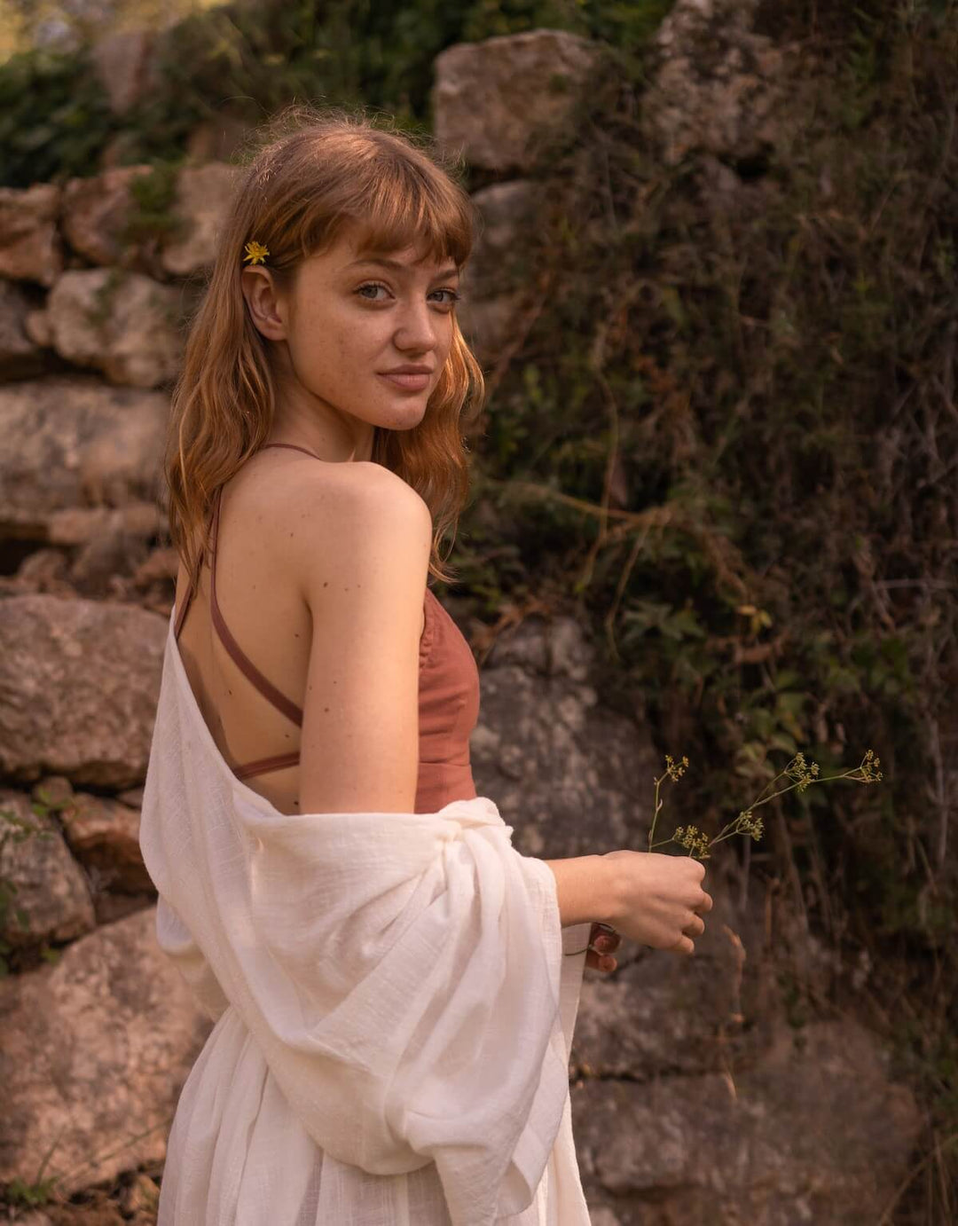 Octavia Organic Cotton Bralette Copper