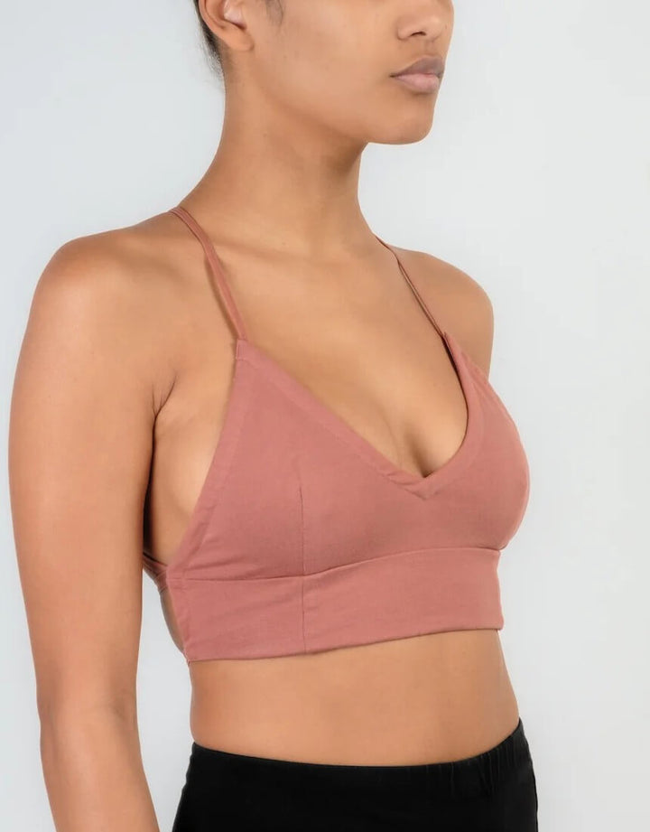 Octavia Organic Cotton Bralette Copper