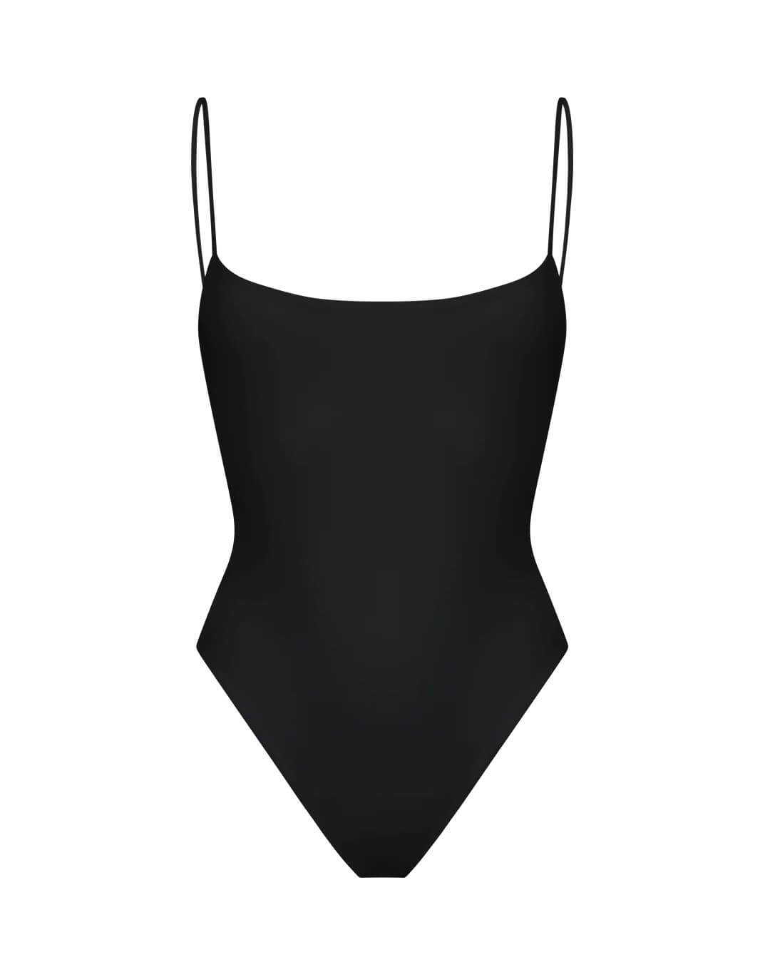 Essentials for Zula Leto one piece swimsuit black