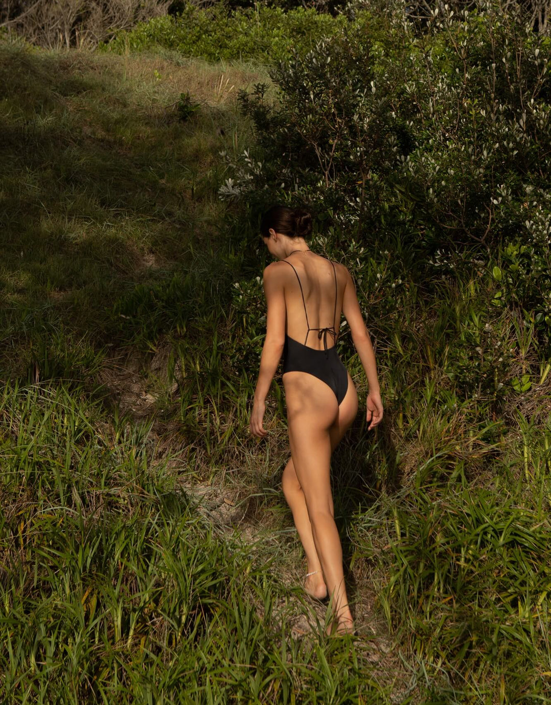 Essentials for Zula Leto one piece swimsuit black