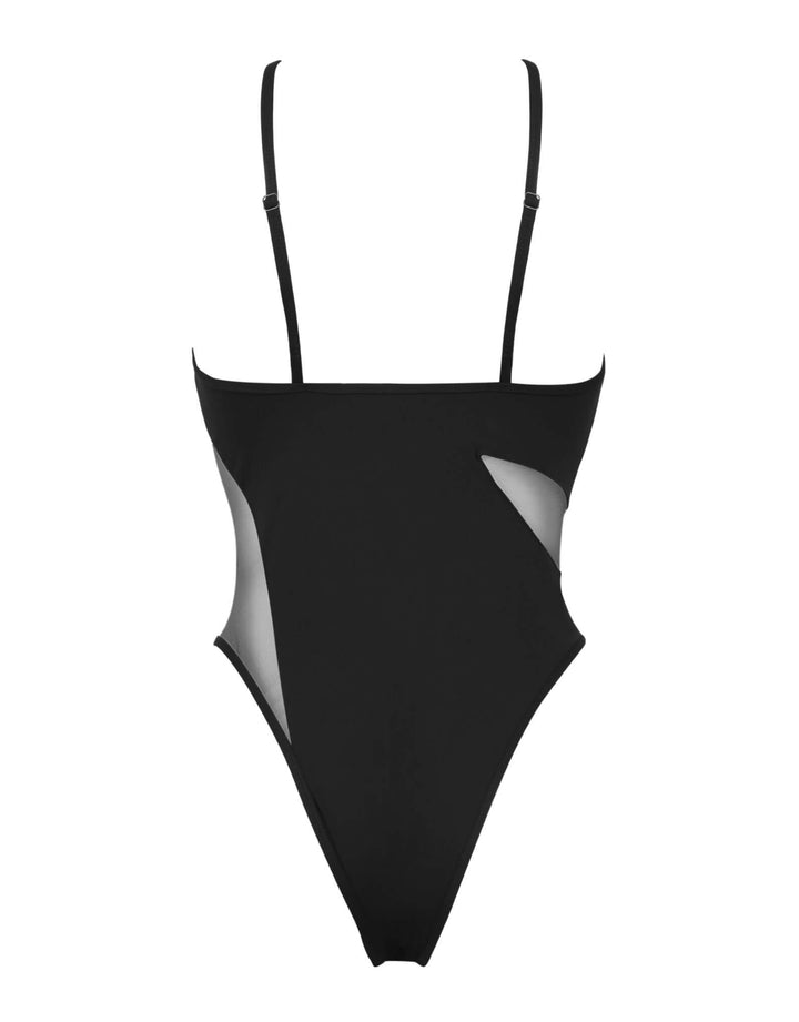 FUEVE Sunnie One-piece Swimsuit with Tulle Cutout