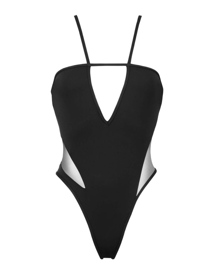 FUEVE Sunnie One-piece Swimsuit with Tulle Cutout