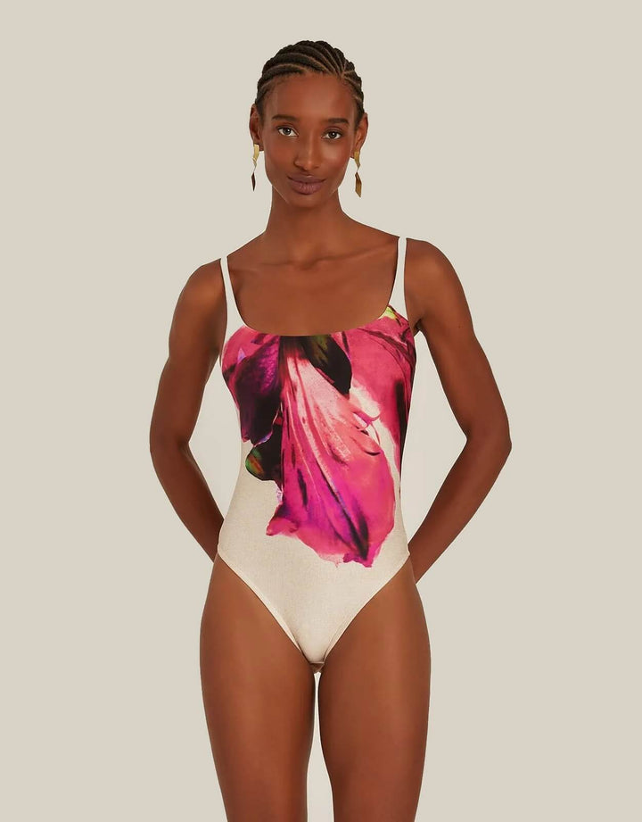 Classic Clean One Piece Swimsuit Botanique