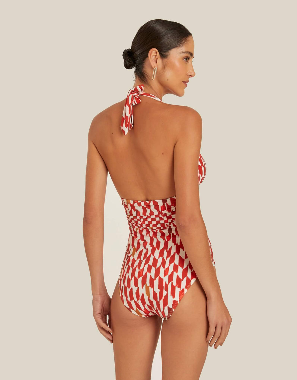 Lenny Niemeyer Halter One Piece Swimsuit Designer Swimwear Jaipur Print