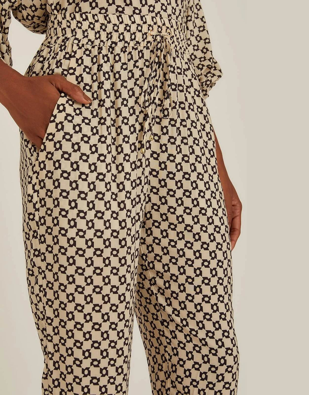 Lenny Niemeyer Lightweight Viscose Pants in Symmetry Print