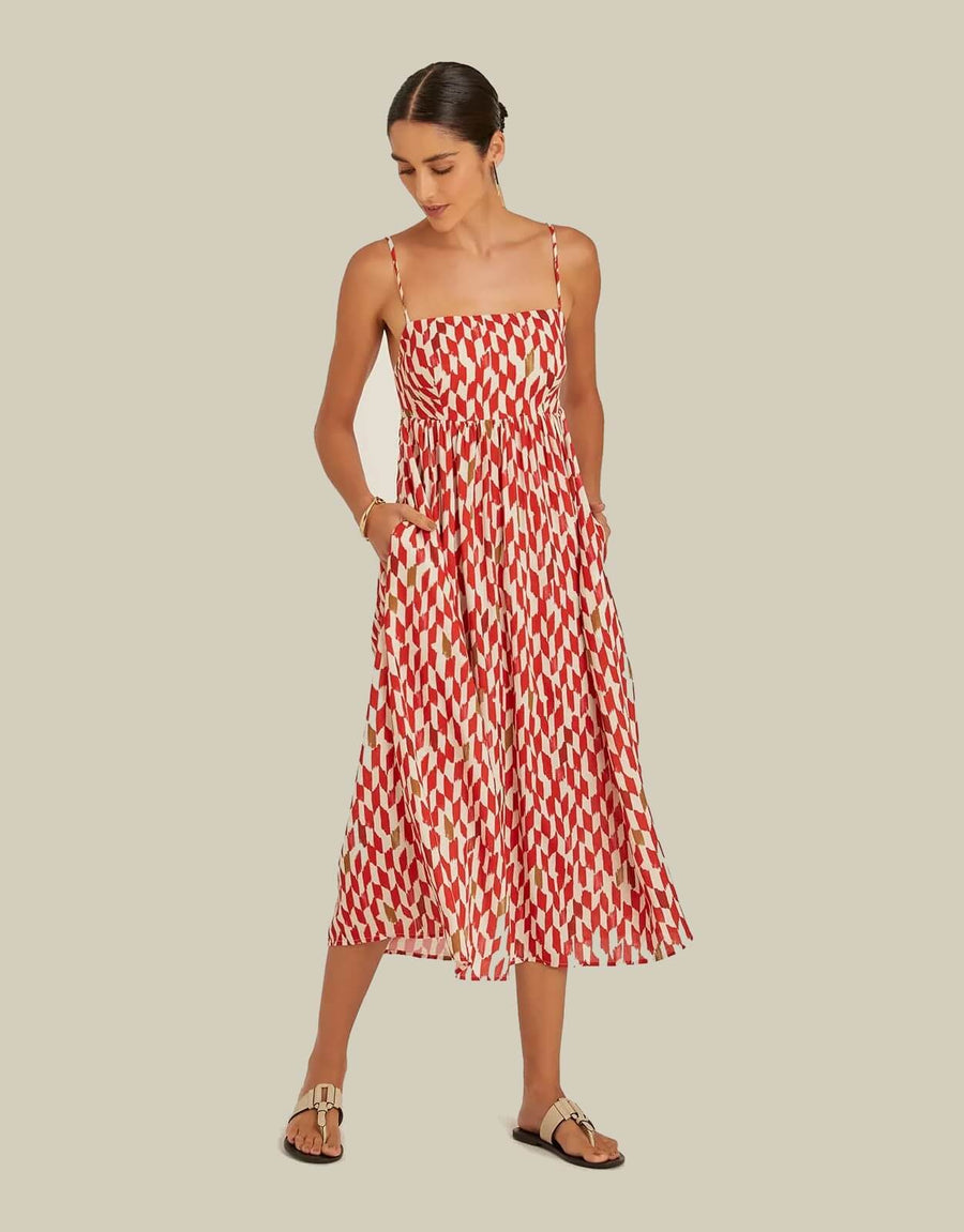 Summer Bloom Frilled Maxi Dress | Elegant Designer Resortwear Dress main image 1