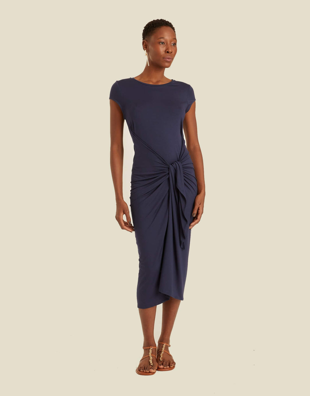 Lenny Niemeyer Pareo Cover-Up Dress in Navy