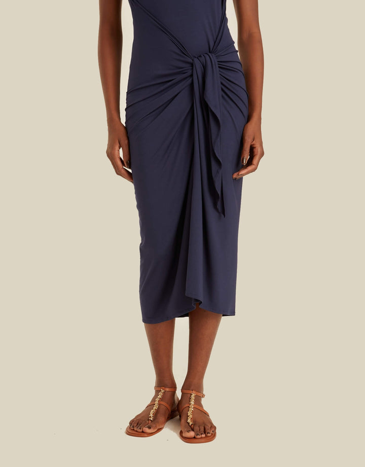 Lenny Niemeyer Pareo Cover-Up Dress in Navy