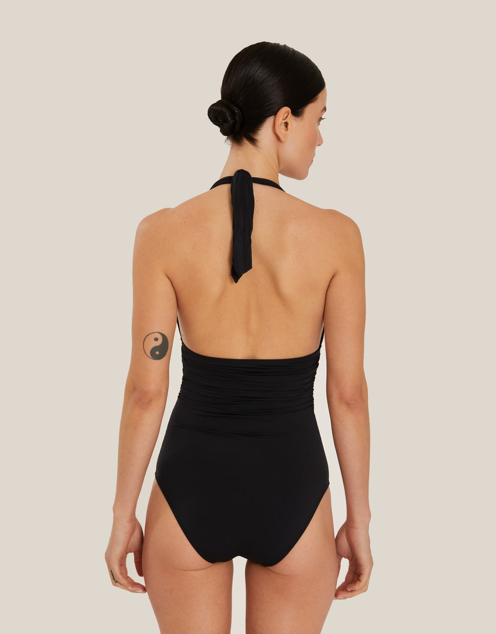 Lenny Niemeyer Adjustable Halter One Piece Swimsuit Black