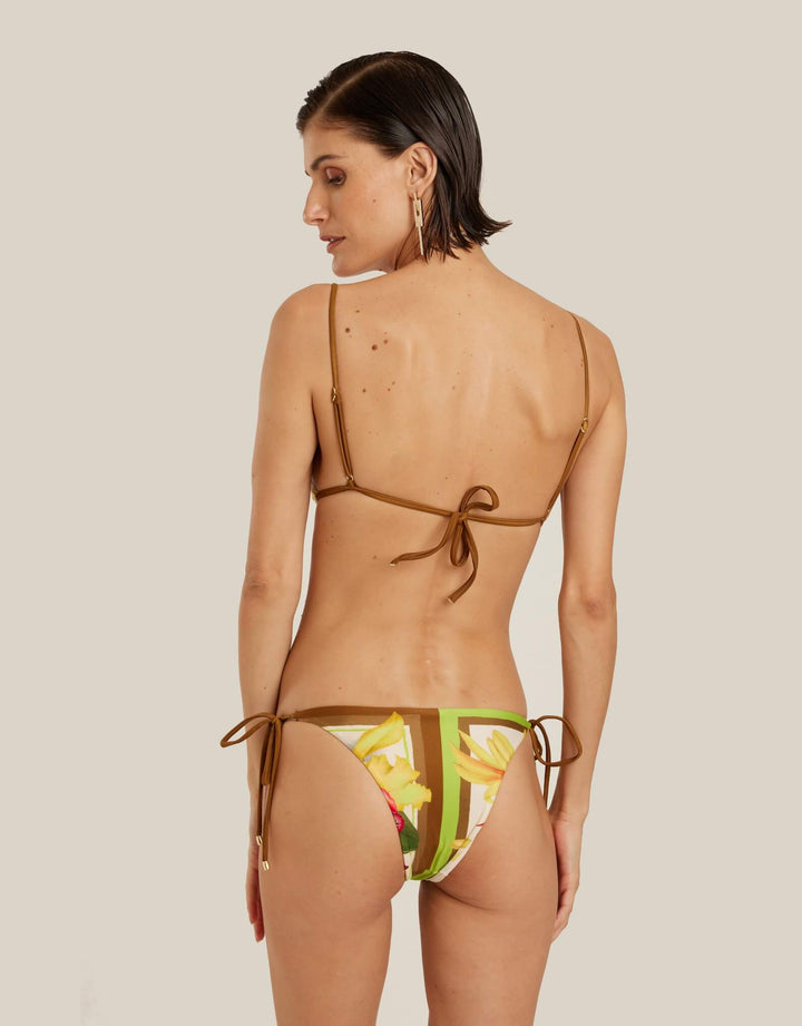 Lenny Niemeyer Tie Side Bikini Bottom Carres - Floral