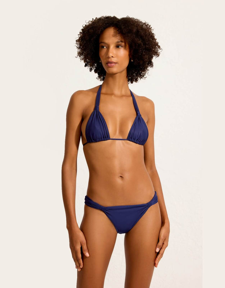 Adjustable Halter Bikini Top Tile Blue