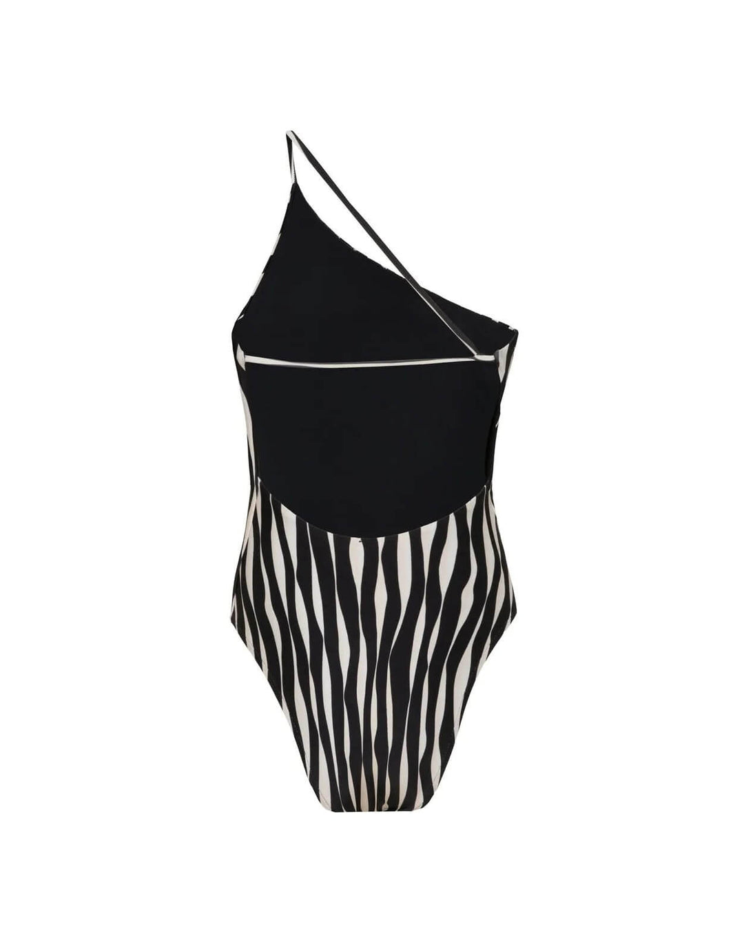 One Shoulder Strapy One Piece Waves