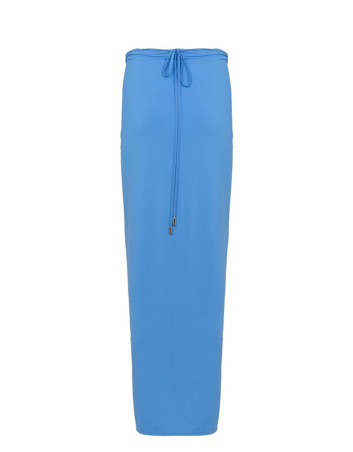 Lenny Niemeyer Knot Sarong in Lake Blue – ghost view