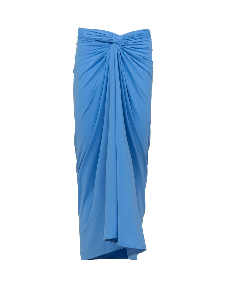 Lenny Niemeyer Knot Sarong in Lake Blue – ghost view