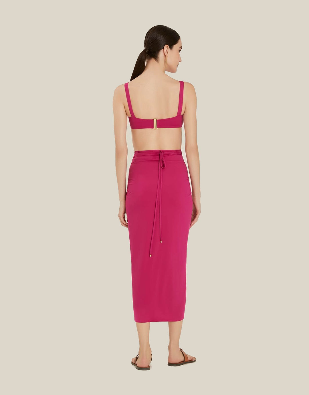 Lenny Niemeyer Sarong Cover Up Carmine Pink
