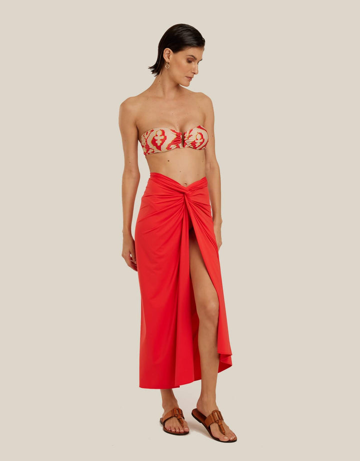 Lenny Niemeyer Sarong Cover Up Watermelon Red