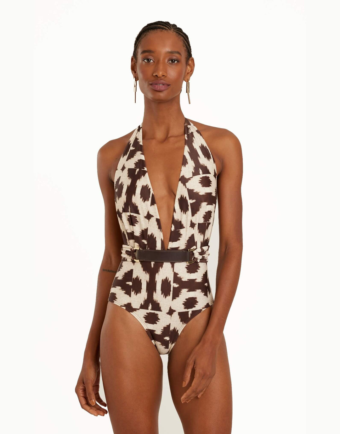 Lenny Niemeyer printed Halter One Piece Swimsuit Puglia 