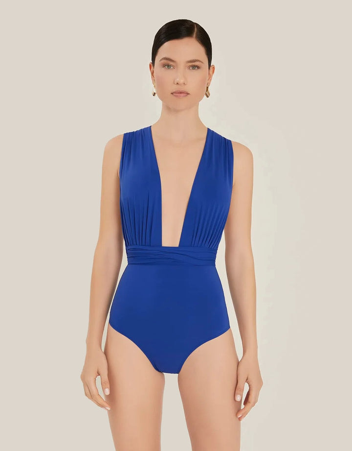 Lenny Niemeyer Chic MultiWay One Piece Swimsuit Azure Blue