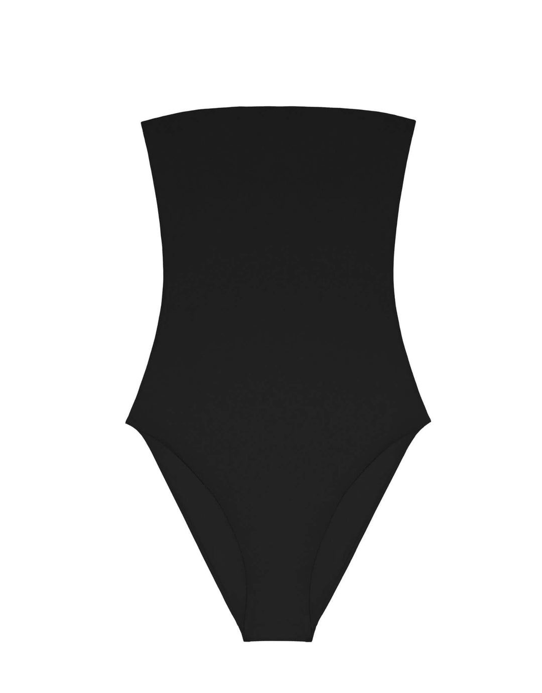 Lido  Sedici bandeau one piece swimsuit black — detail view