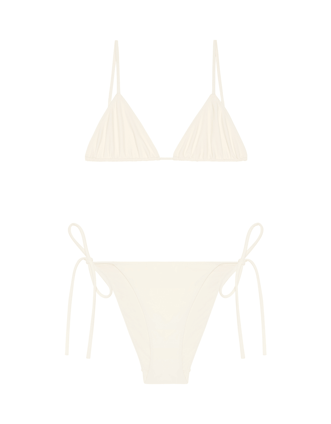 Lido Venti triangle bikini ivory — front view