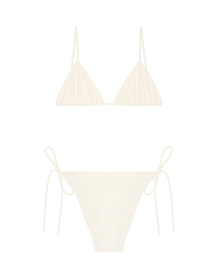 Lido Venti triangle bikini ivory — front view