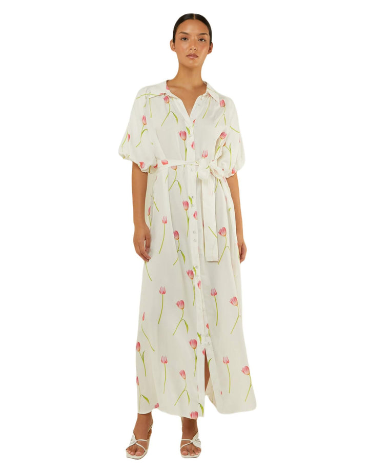 Palm Noosa Carla Dress Tulips Print