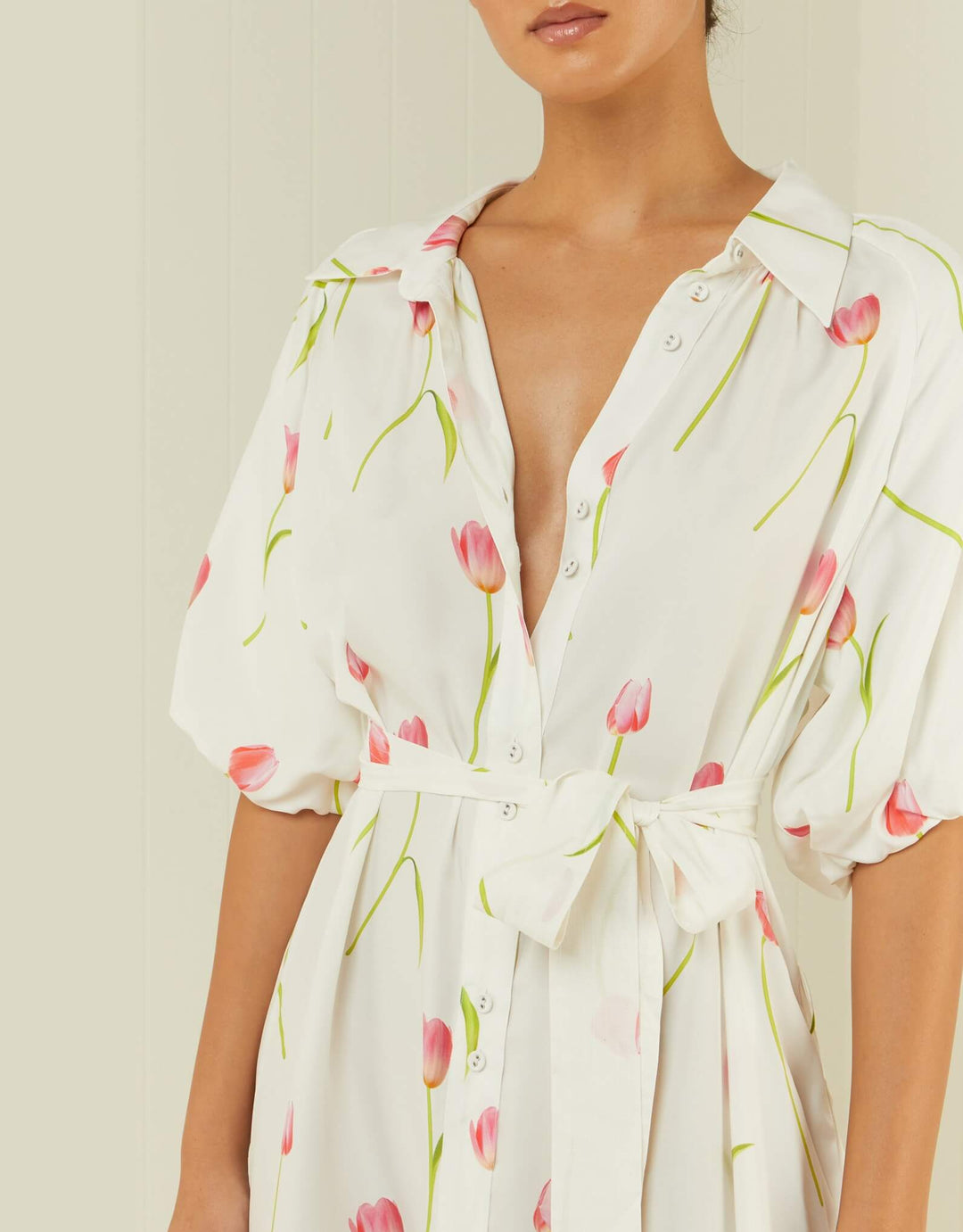 Palm Noosa Carla Dress Tulips Print