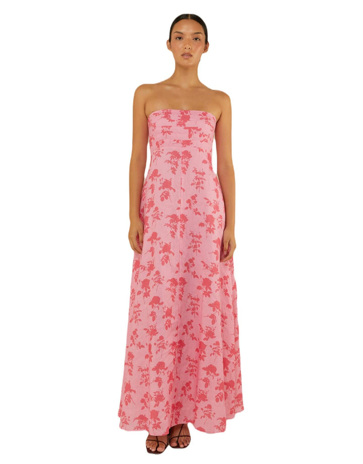 Palm Noosa Primrose Dress Pink Floral Press