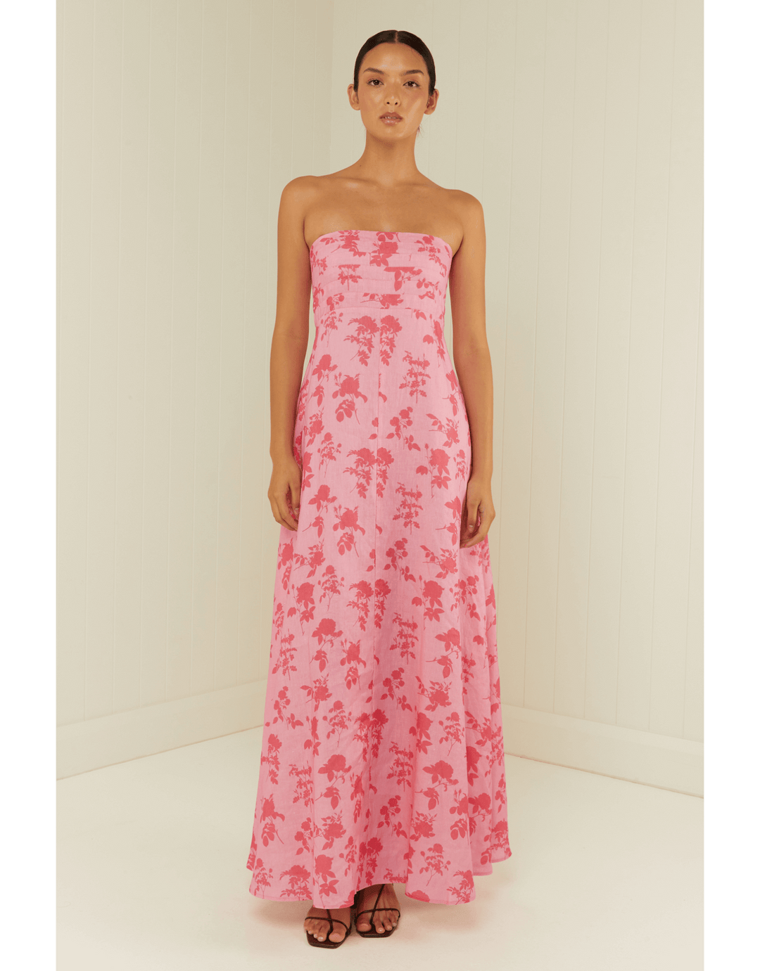 Palm Noosa Primrose Dress Pink Floral Press