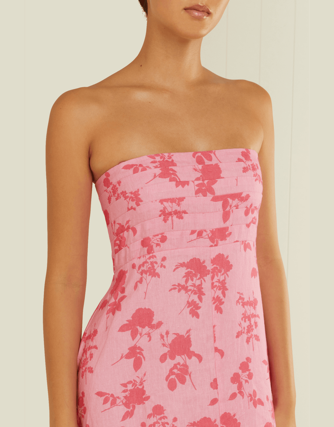 Palm Noosa Primrose Dress Pink Floral Press