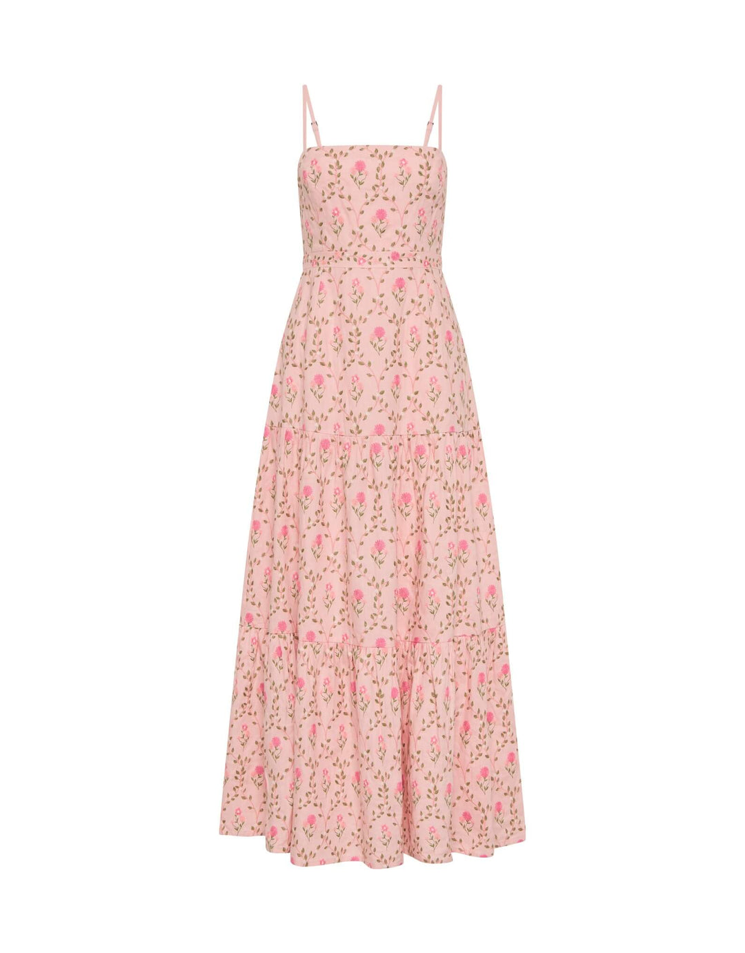 Palm Noosa Kira Maxi Dress Luxembourg Tile embroidered pink maxi dress