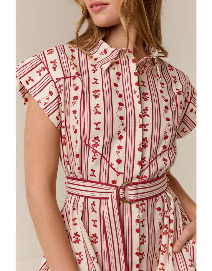 Palm Noosa Manon Mini Dress Raye Fleur linen blend mini dress
