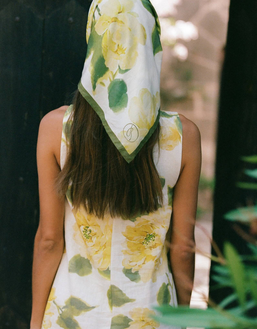 Peony Shift Mini Dress in Claire De Lune linen mini dress with high neckline and A-line silhouette